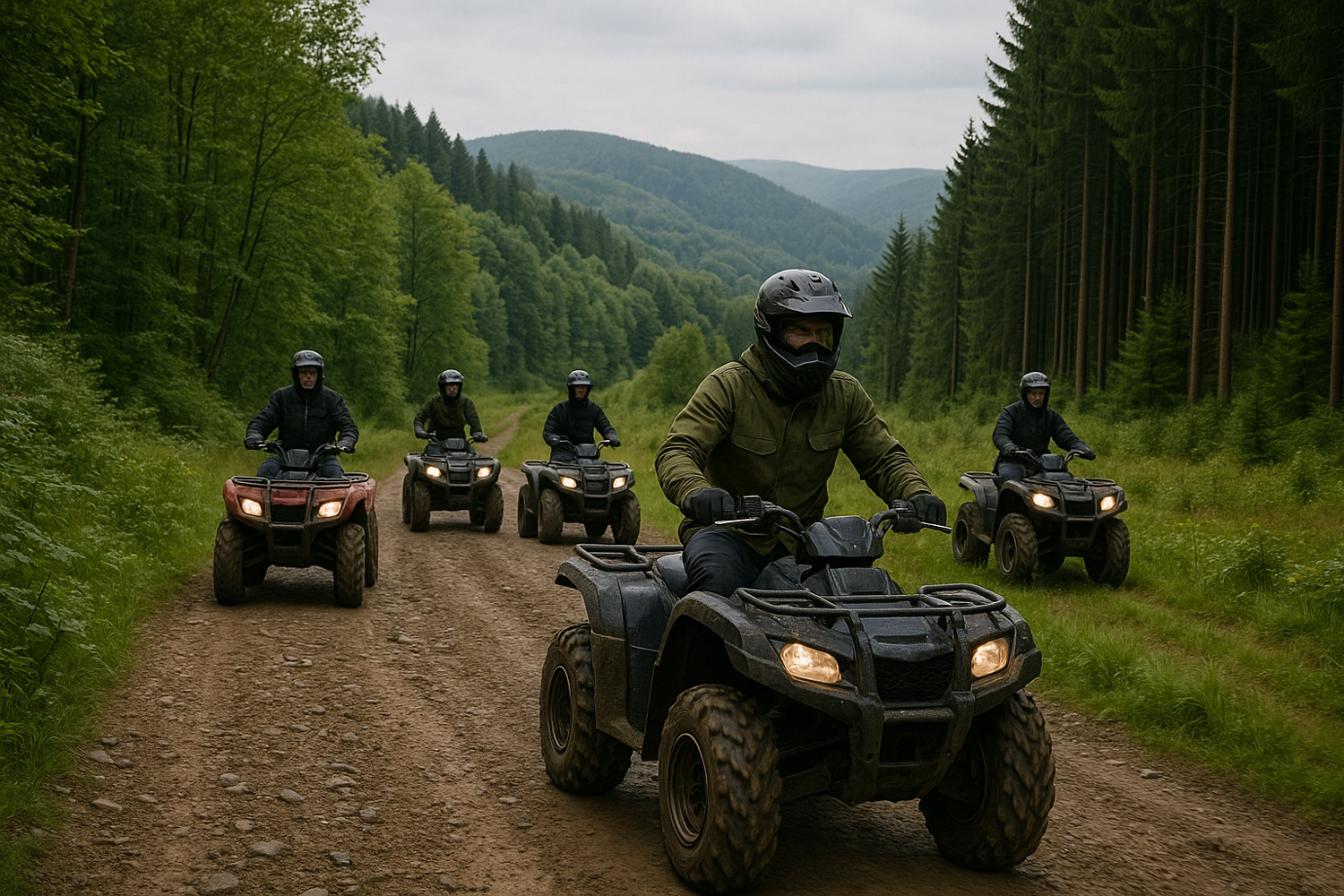 Quadrijden in de Ardennen